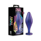 Anal Adventures Matrix Wavy Bling Plug and packaging - Blush Novelties - by The Bigger O online sex toy shop. USA, Canada, UK shipping available.