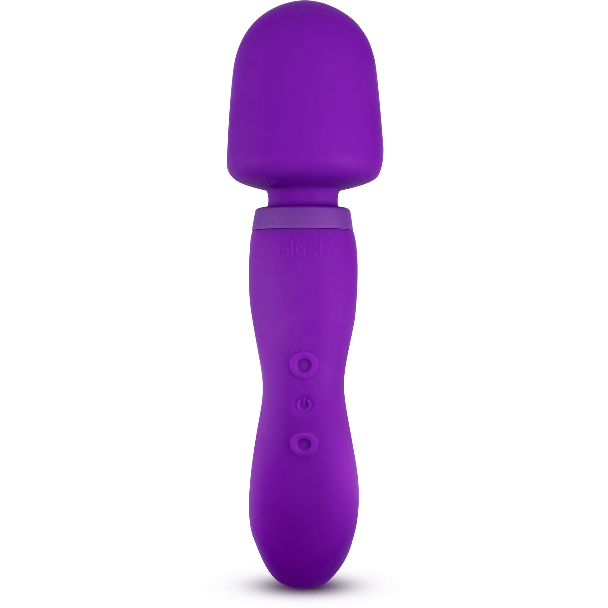 Blush Wellness Dual Sense Double Ended Ergonomic Wand - by The Bigger O online sex toy shop. USA, Canada and UK shipping available.