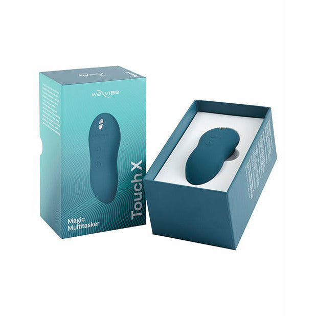 We-Vibe Touch X in Green Velvet package - by The Bigger O online sex shop. USA, Canada and UK shipping available.