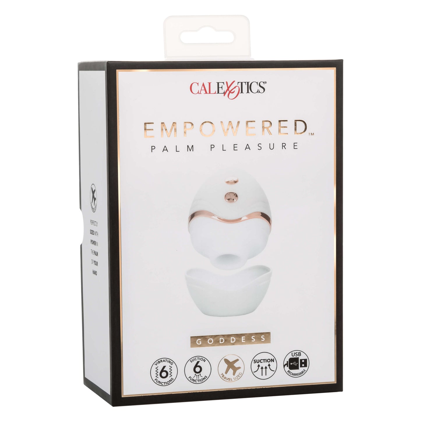 Package of the Empowered Palm Pleasure Goddess - CalExotics - The Bigger O online sex toy shop USA, Canada & UK shipping available