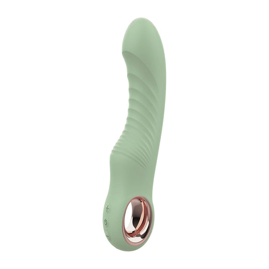 Nobu Gwen G-Spot Vibrator w/ Removable Bullet - Green - by The Bigger O online sex shop. USA, Canada and UK shipping available.