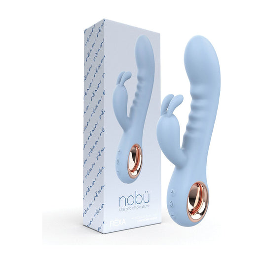 Nobu Rexa Dual Vibrator - Light Blue - by The Bigger O online sex shop. USA, Canada and UK shipping available.