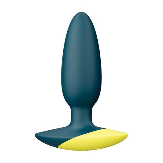 ROMP Bass Vibrating Anal Plug - Teal - by The Bigger O online sex shop. USA, Canada and UK shipping available.