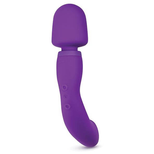 Blush Wellness Dual Sense Double Ended Ergonomic Wand - by The Bigger O online sex toy shop. USA, Canada and UK shipping available.