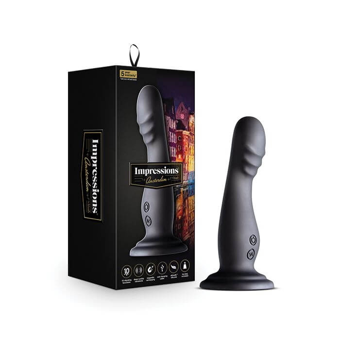 Amsterdam G Spot Vibrator with Suction Cup - Blush Novelties - The Bigger O online sex toy shop USA, Canada and UK shipping available