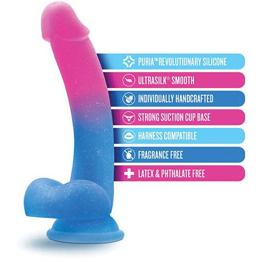Blush Avant Chasing Sunsets Dildo features - by The Bigger O online sex toy shop. USA, Canada and UK shipping available.