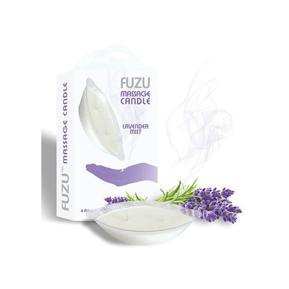 Fuzu Massage Candle - Lavender Mist  package - DeeVa - by The Bigger O online sex shop. USA, Canada and UK shipping available.