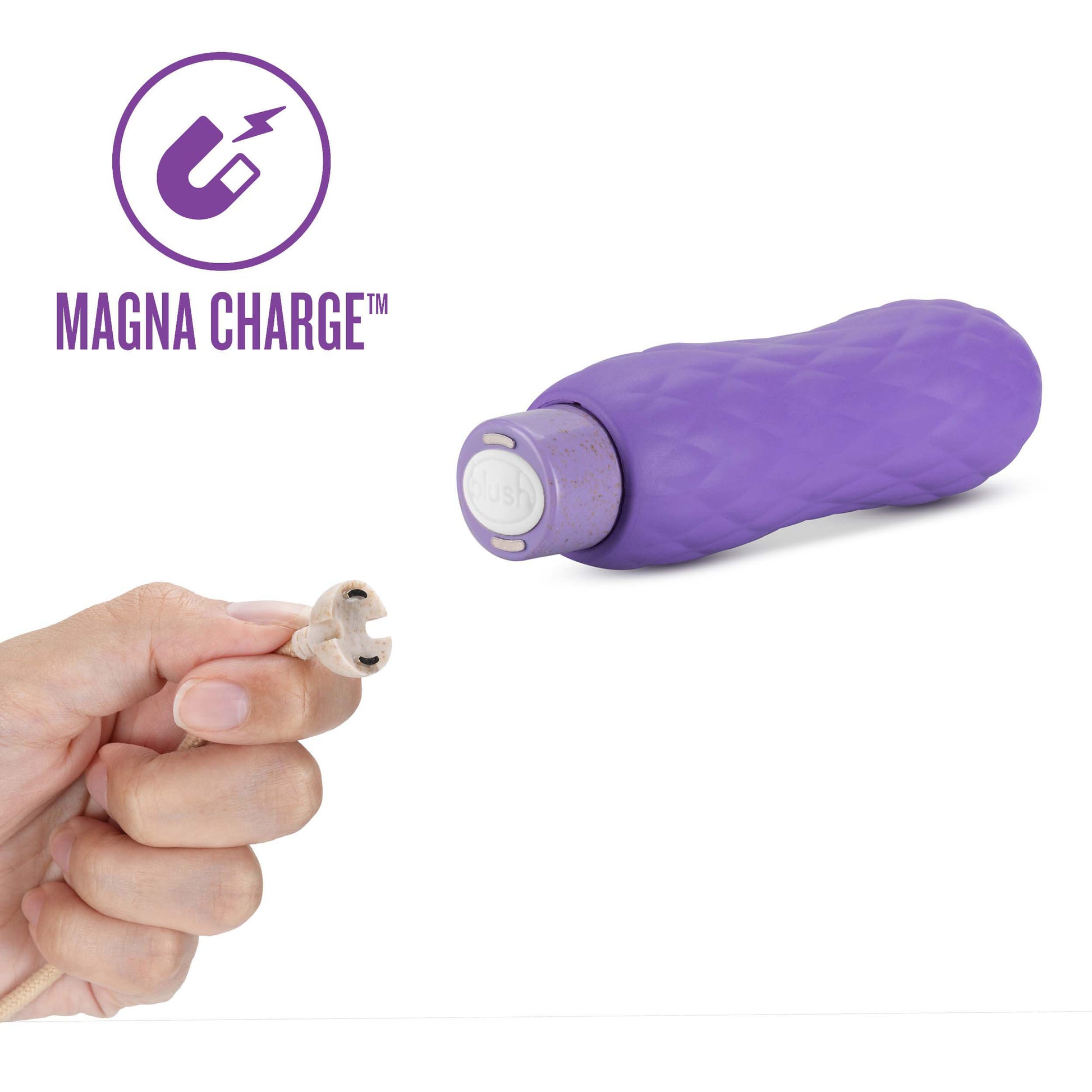 Blush Gaia Eco Bliss Magna Charge - by The Bigger O online sex toy shop. USA, Canada and UK shipping available.
