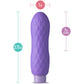 Blush Gaia Eco Bliss measurements - by The Bigger O online sex toy shop. USA, Canada and UK shipping available.