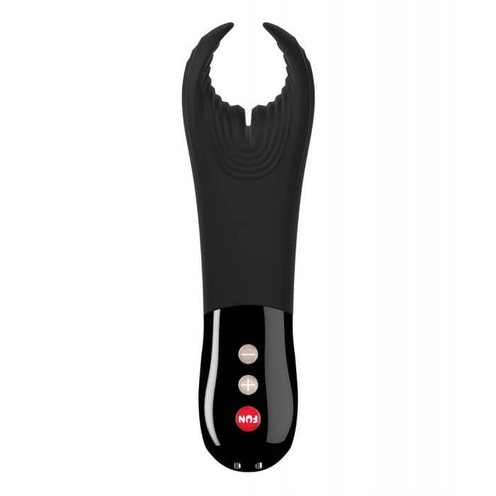 Fun Factory Manta Vibrating Stroker in black - by The Bigger O online sex shop. USA, Canada and UK shipping available.