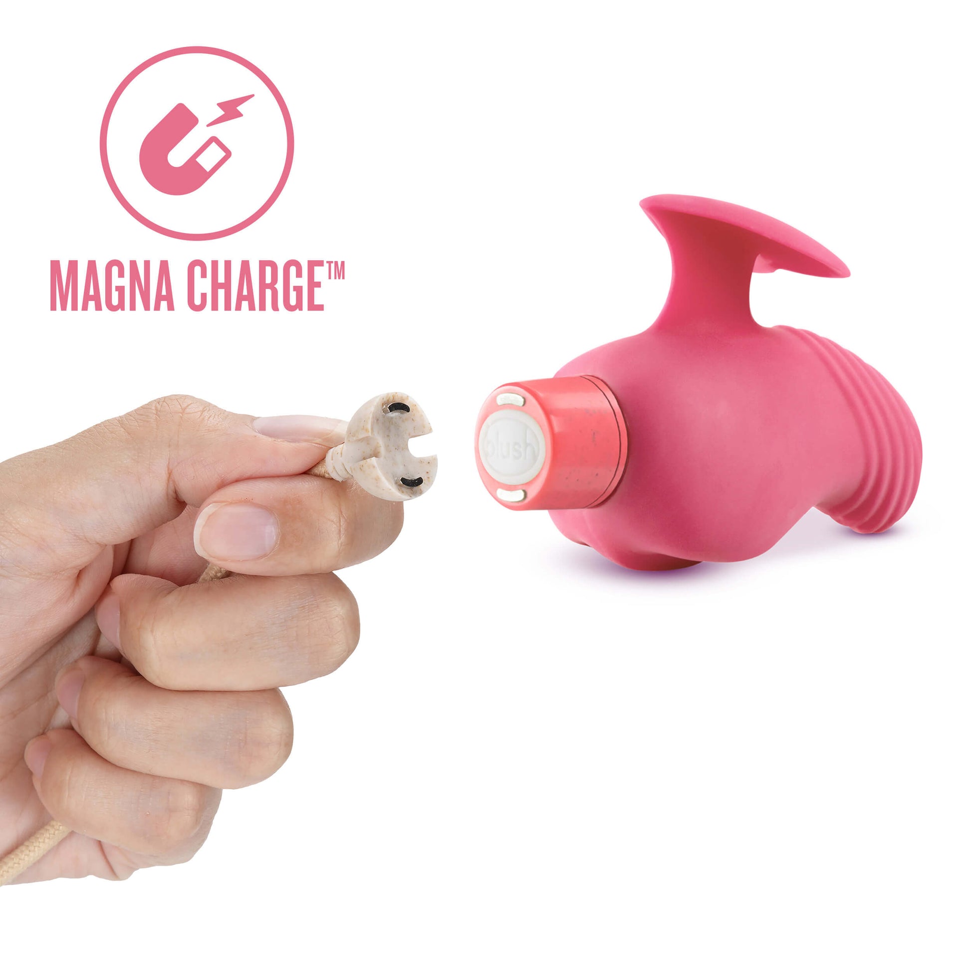 Blush Gaia Eco Love Magna Charge - by The Bigger O online sex toy shop. USA, Canada and UK shipping available.