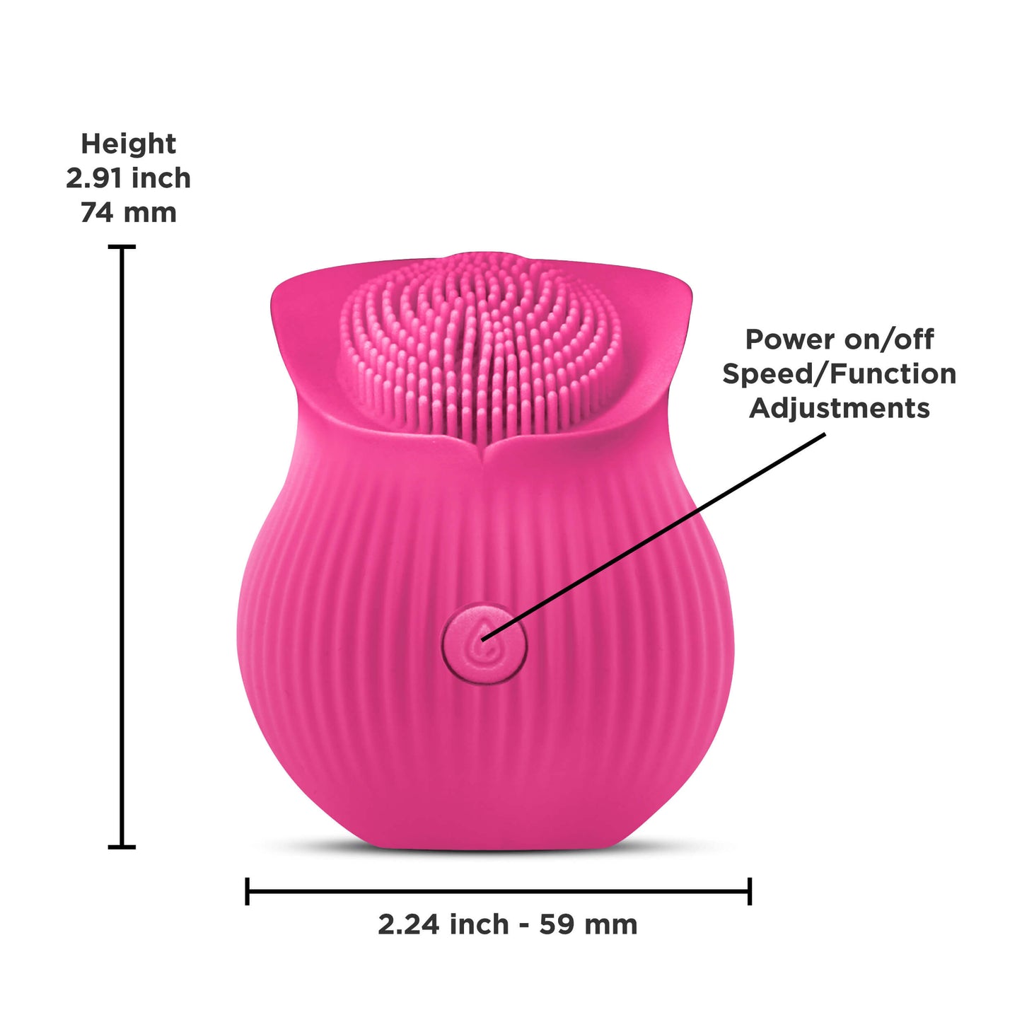 Inya The Bloom Vibrator in pink - by The Bigger O - an online sex toy shop. We ship to USA, Canada and the UK.
