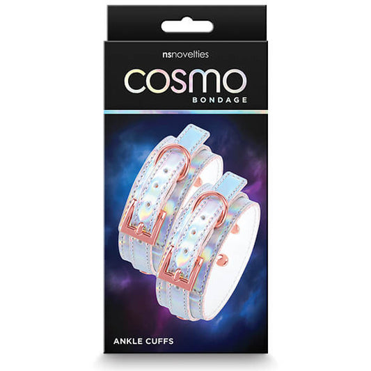 Cosmo Bondage Rainbow Ankle Cuffs  package - NS Novelties - by The Bigger O online sex shop. USA, Canada and UK shipping available.