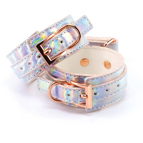 Cosmo Bondage Rainbow Ankle Cuffs - NS Novelties - by The Bigger O online sex shop. USA, Canada and UK shipping available.