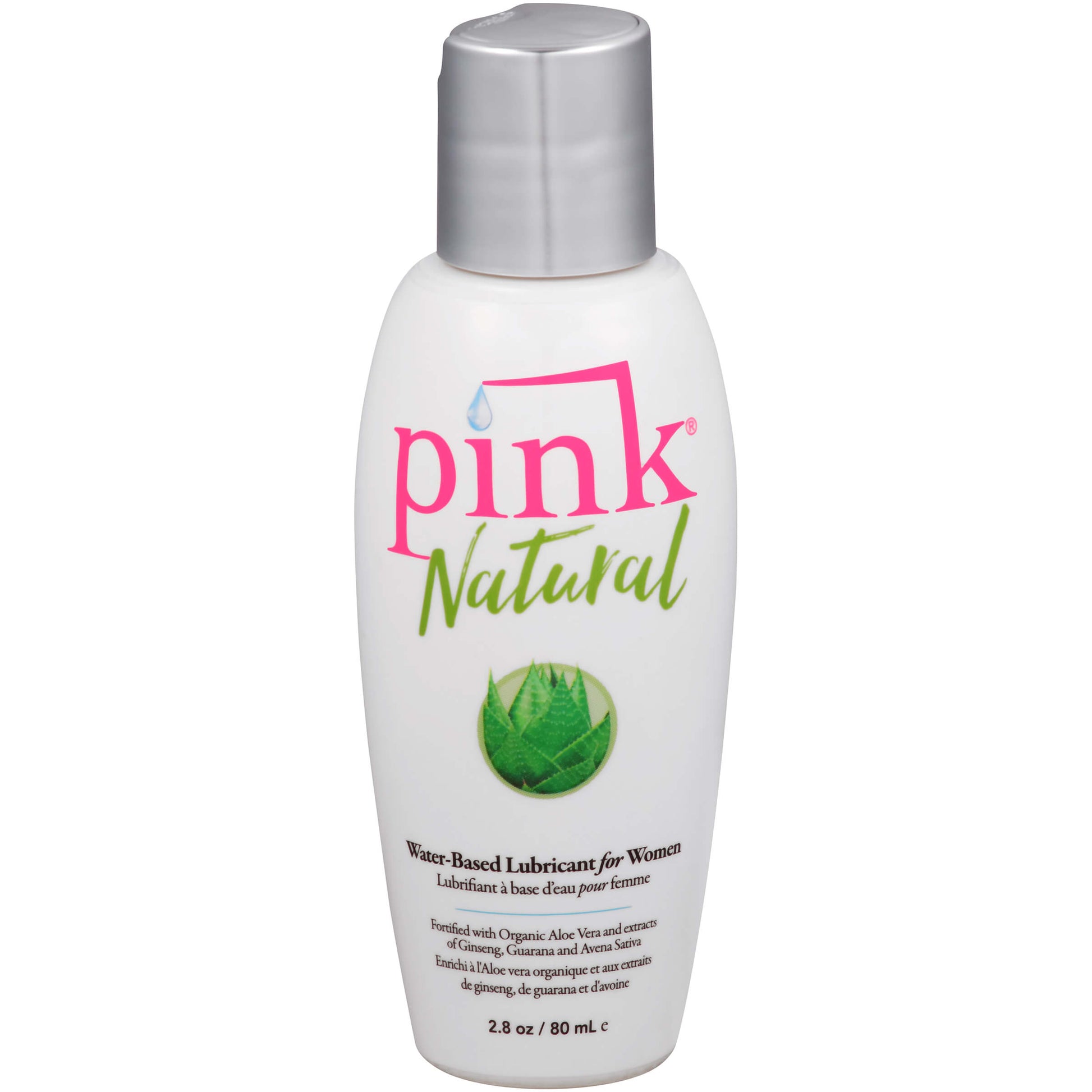 PINK Natural Water-Based Lubricant - The Bigger O - online sex toy shop USA, Canada & UK shipping available