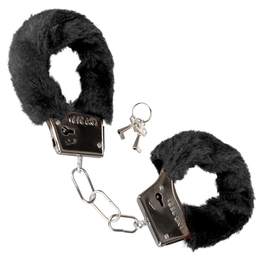 Playful Furry Cuffs in black - The Bigger O  an online sex toy shop. We ship to USA, Canada and the UK.