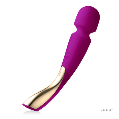 Lelo Smart Wand 2 in Large size and Deep Rose Color - The Bigger O - online sex toy shop USA, Canada & UK shipping available