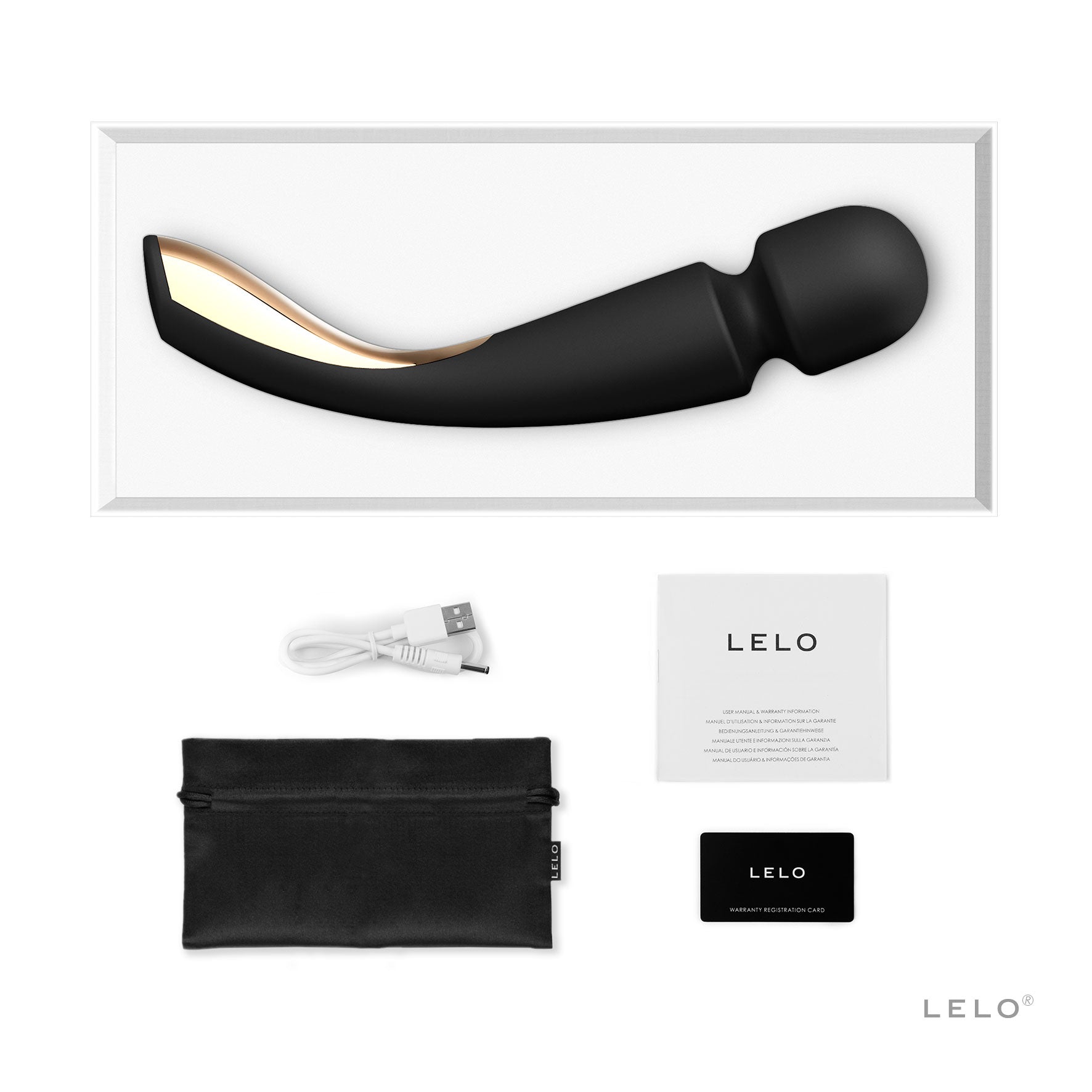 Lelo Smart Wand 2 in Large size - The Bigger O - online sex toy shop USA, Canada & UK shipping available