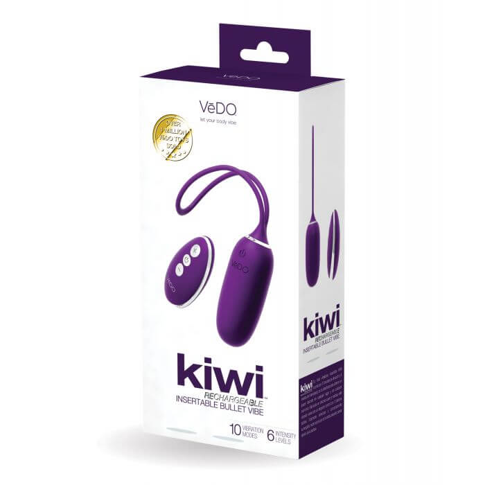 VeDO Kiwi in purple package - by The Bigger O online sex shop. USA, Canada and UK shipping available.