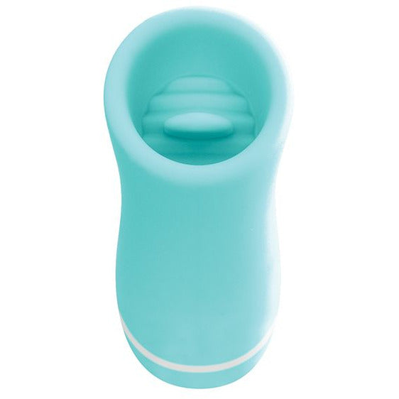 Liki Rechargeable Flicker Vibe in Tease Me Turquoise - VeDO - by The Bigger O online sex shop. USA, Canada and UK shipping available.