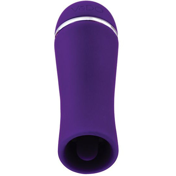 Liki Rechargeable Flicker Vibe in deep purple - VeDO - by The Bigger O online sex shop. USA, Canada and UK shipping available.