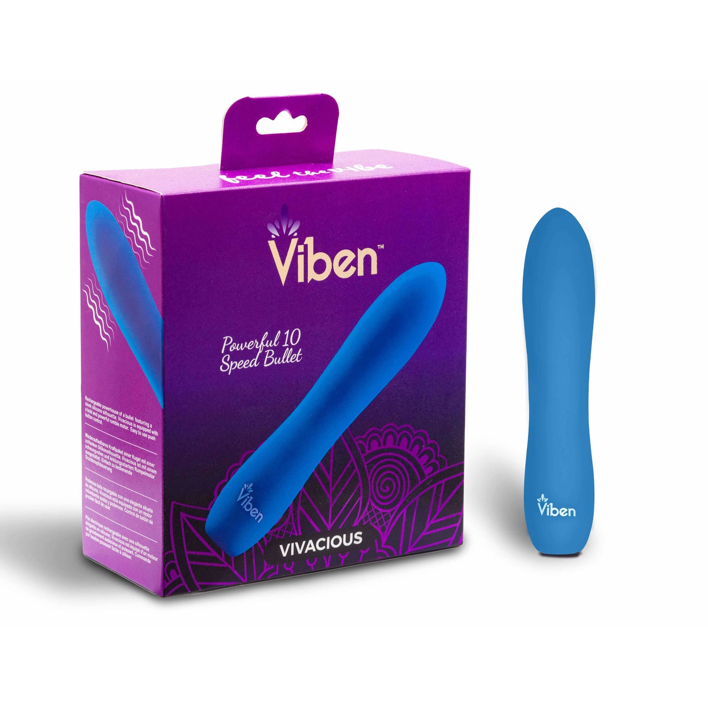Vivacious Bullet packaging - Viben -  by The Bigger O - an online sex toy shop. We ship to USA, Canada and the UK.