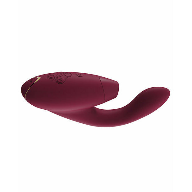 Womanizer Duo Pleasure Air Clitoral Stimulator & G-Spot Vibrator - by The Bigger O online sex shop. USA, Canada and UK shipping available.