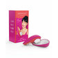 Womanizer Liberty sex toy in pink coral and package featuring Lilly Allen - by The Bigger O online sex toy shop. USA, Canada and UK shipping available.
