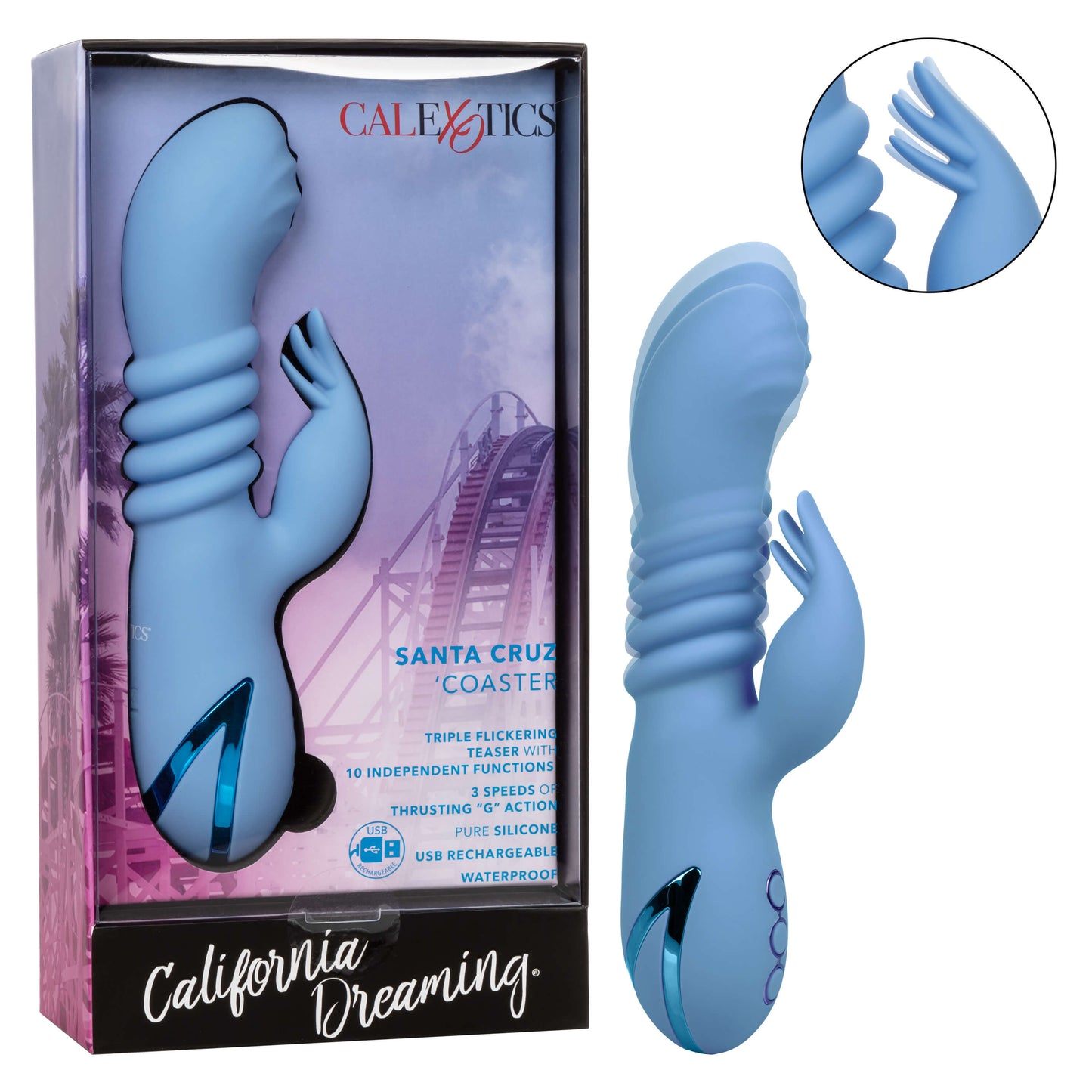 CalExotics California Dreaming Santa Cruz Coaster by The Bigger O - online sex toy shop USA, Canada & UK shipping available
