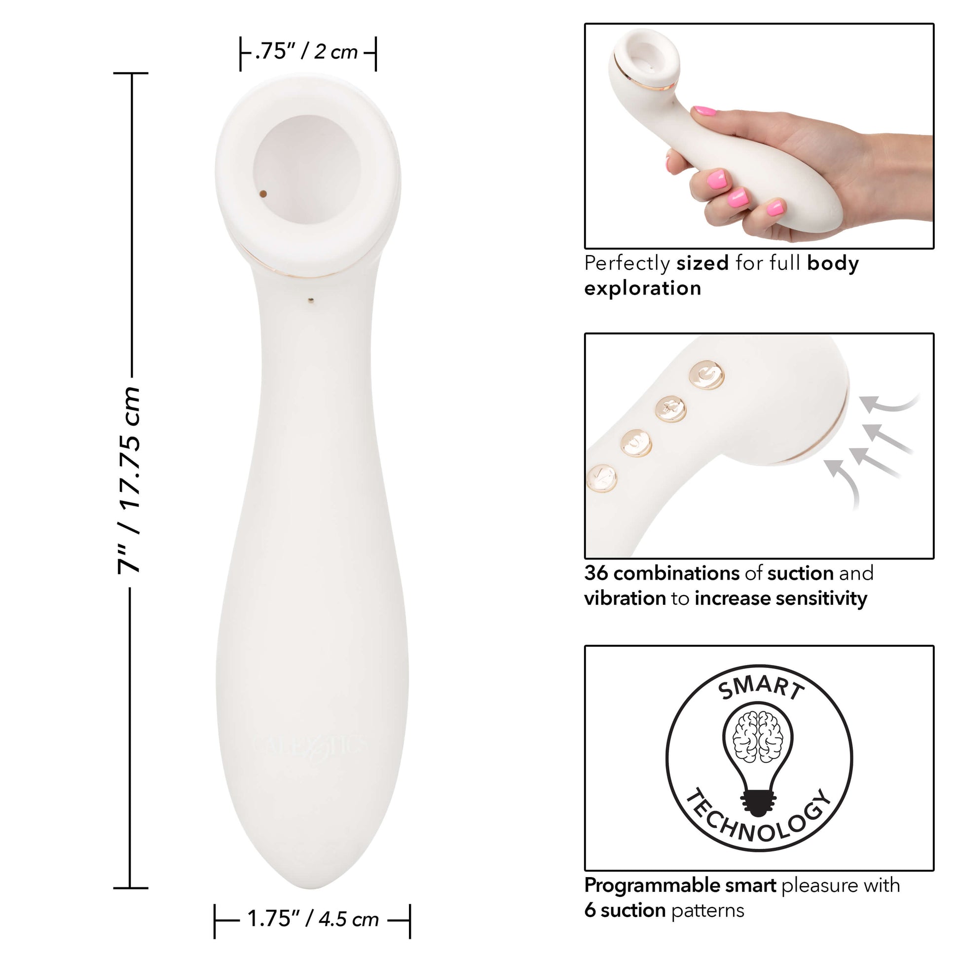 Features of the Empowered Smart Pleasure Idol - CalExotics - The Bigger O online sex toy shop USA, Canada & UK shipping available