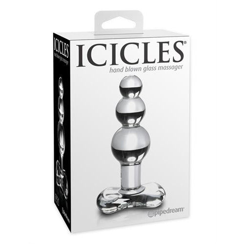 Icicles No. 47 Glass Butt Plug - The Bigger O online sex toy shop USA, Canada & UK shipping available