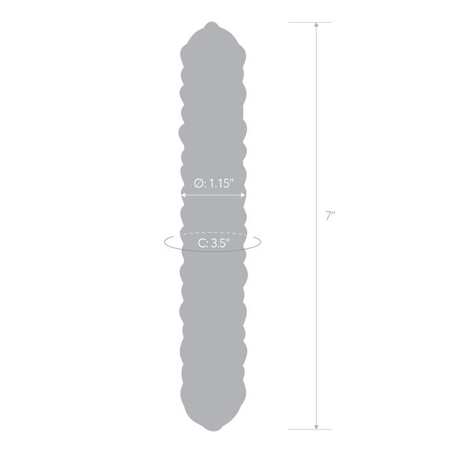 Purple Rose Nubby Dildo measurements - The Bigger O an online sex toy shop USA, Canada & UK shipping available