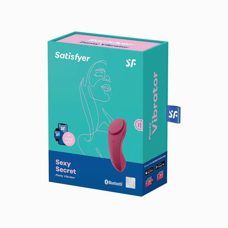 Satisfyer Sexy Secret Panty Vibrator packaging - by The Bigger O an online sex toy shop. We ship to USA, Canada and the UK.