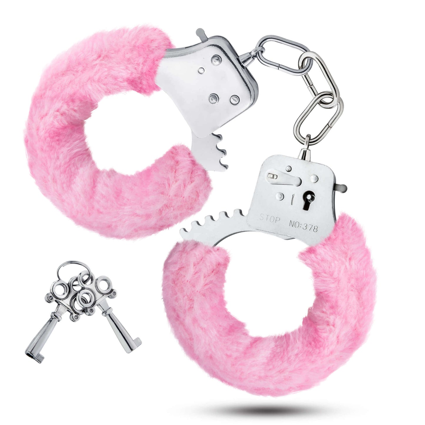 Temptasia Cuffs in pink - Blush Novelties - by The Bigger O - an online sex toy shop. We ship to USA, Canada and the UK.