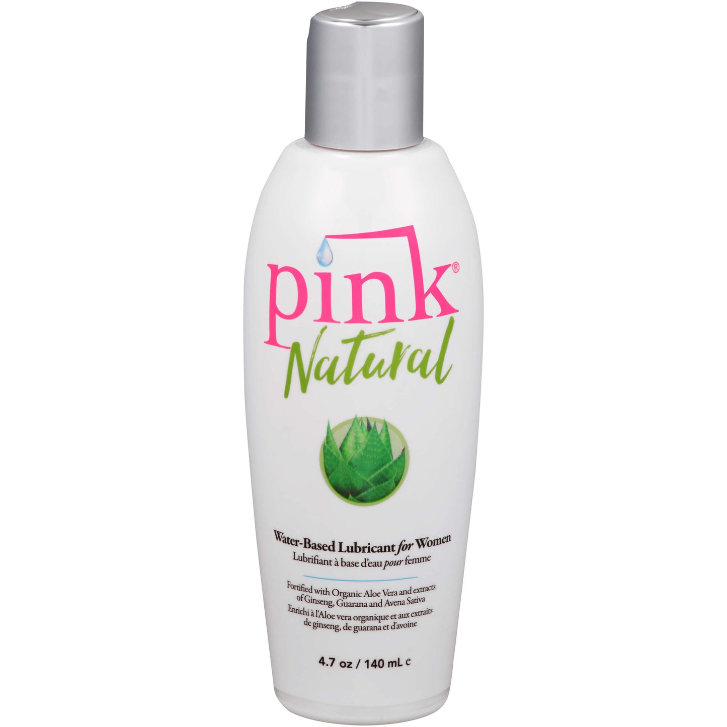 PINK Natural Water-Based Lubricant - The Bigger O - online sex toy shop USA, Canada & UK shipping available