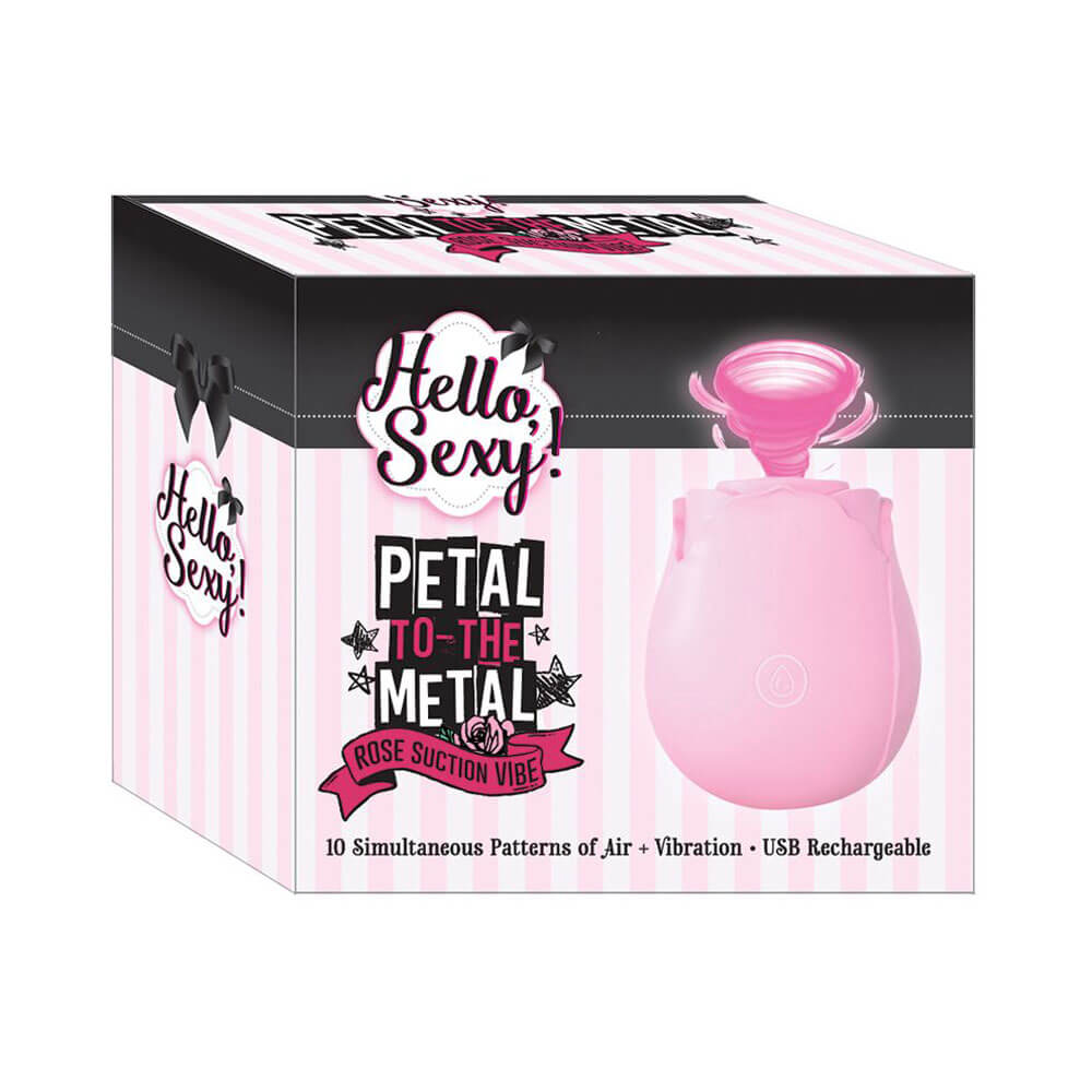 Petal to the Metal Rose Suction Vibe packaging - Voodoo Toys - by The Bigger O an online sex toy shop. We ship to USA, Canada and the UK