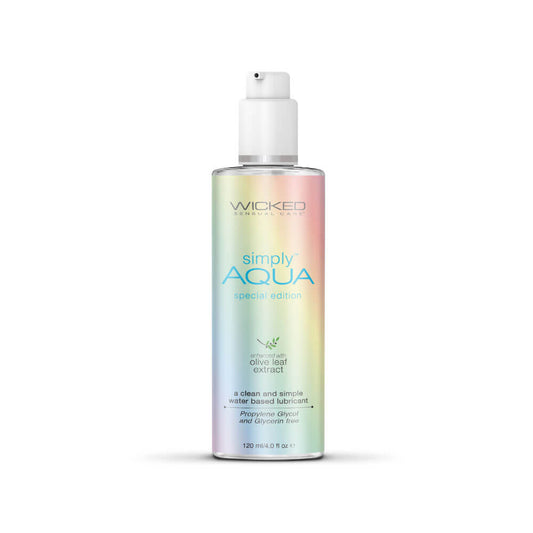 Simply Aqua Water Based Lubricant Special Edition - The Bigger O an online sex toy shop USA, Canada & UK shipping available