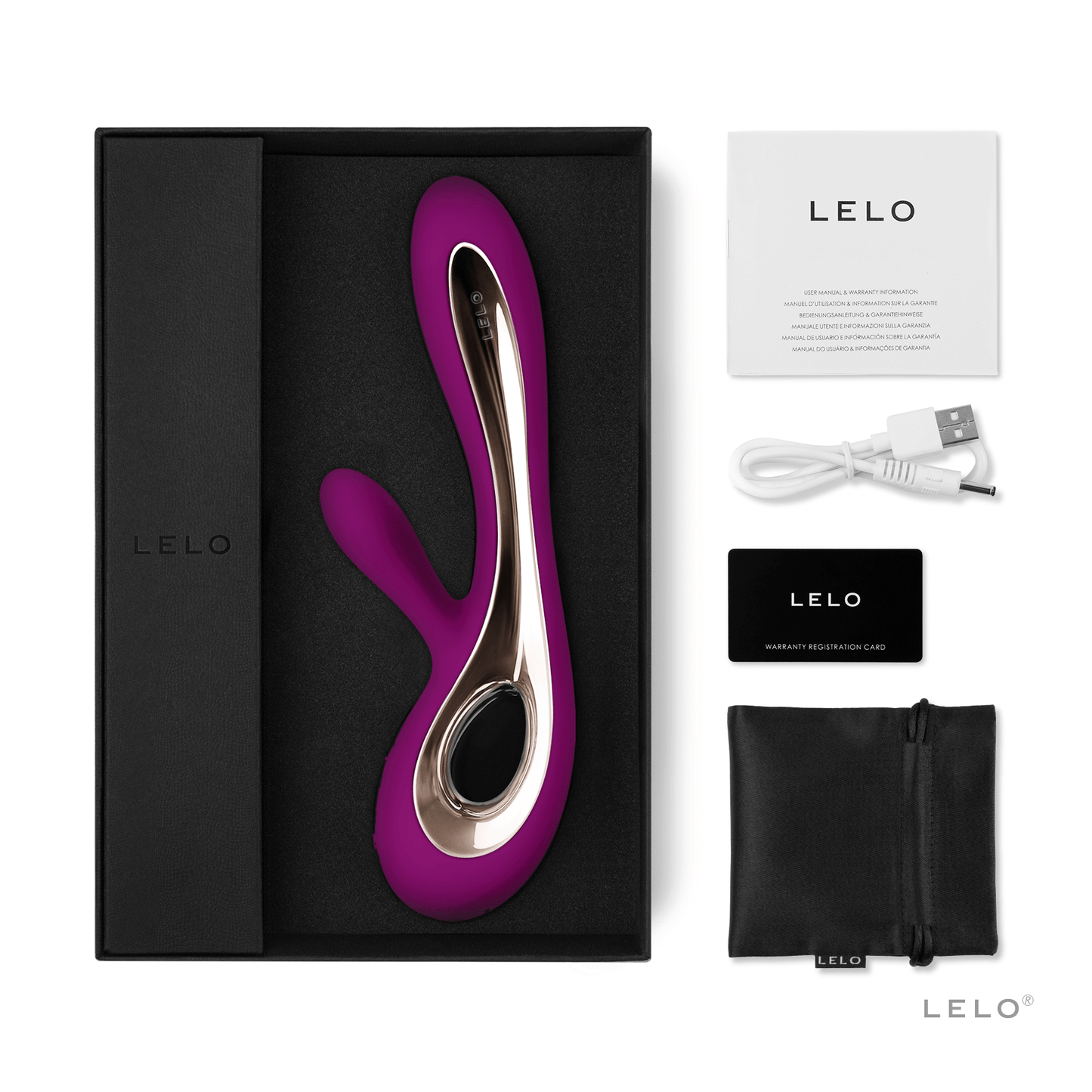 Lelo Soraya 2 - Deep Rose - by The Bigger O  - an online sex toy shop. We ship to USA, Canada and the UK.