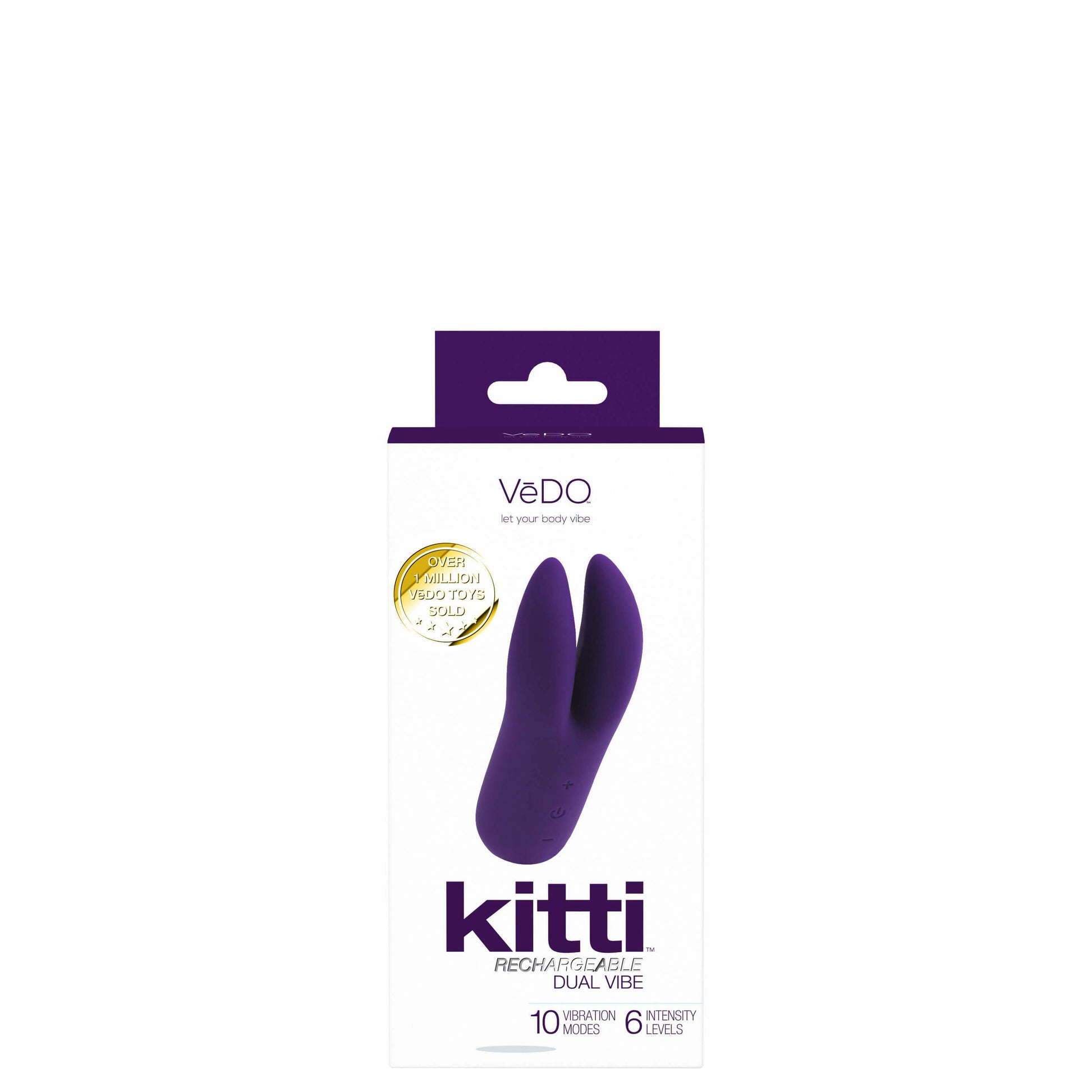 VeDO Kitti packaging  - by The Bigger O - an online sex toy shop. We ship to USA, Canada and the UK.